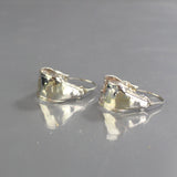 Sterling Silver Chunky Hoop Earrings