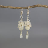 Silver Raspberry Cluster Earrings