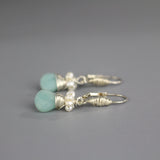 Silver Amazonite Pearl Jewelry Set