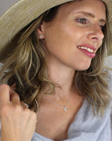 Silver Raw Diamond Pendant Necklace