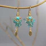 Small Turquoise Goddess Earrings