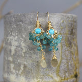 Small Turquoise Goddess Earrings