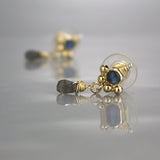 Labradorite Spring Stud Earrings