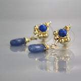 Lapis Spring Stud Earrings