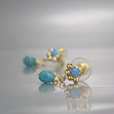 Opal Aqua Quartz Spring Earrings