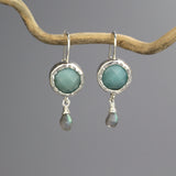 Sterling Silver Amazonite Earrings
