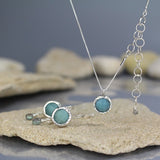 Sterling Silver Amazonite Earrings