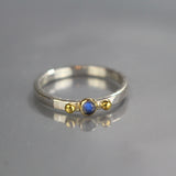 Labradorite Gold and Silver Ring