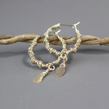 Wire Wrapped Hoop Earrings