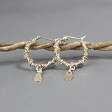 Wire Wrapped Hoop Earrings