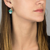 Turquoise Bee , Swarovski Crystals and Amazonite