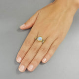Garnet Amethyst Venus Ring