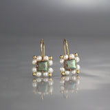 Labradorite Pearl Victoria Earrings