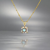 Labradorite Pearl Victoria Necklace