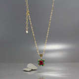 Pink Green Victoria Necklace