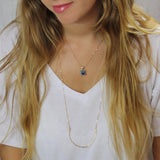 Purple CZ Turquoise Victoria Necklace