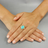 Red CZ Wire Wrapped Ring