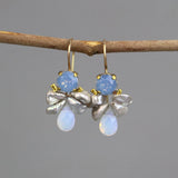 Swarovski Crystal Pearl Bee Earrings