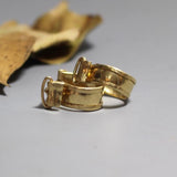 Gold Huggie Hoop Earrings, Hammered Hoop Earrings, Wide Hoop Earrings, Gold Filled or 14K Gold, Chunky Hoop Earrings, Unique Hoops, Wedding