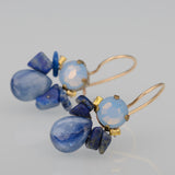 Blue Swarovski Bee Earrings