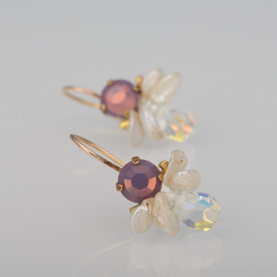 Swarovski Crystal Bee Earrings