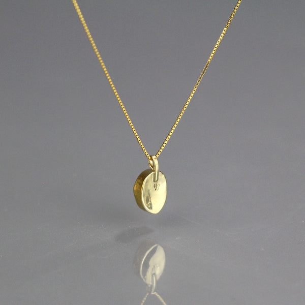 Raw Brown Diamond 24K Gold Necklace