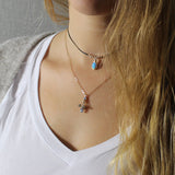 Adjustable Opal Choker Necklace