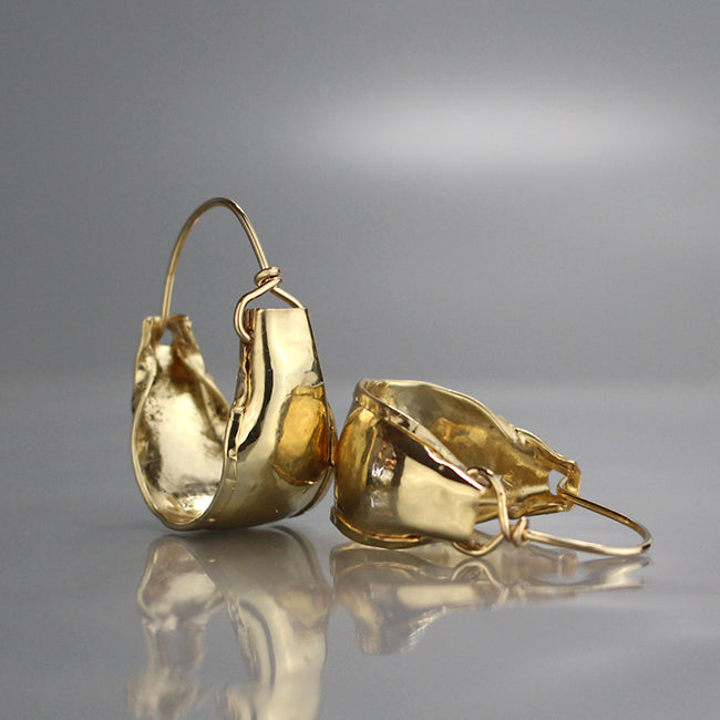 Gold Filled Chunky Hoop Earrings