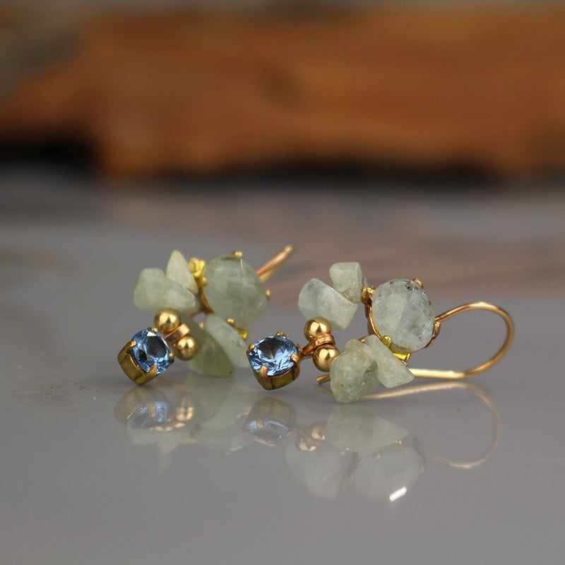 Raw Aquamarine Earrings, March Birthstone Gift | MakerPlace by Michaels