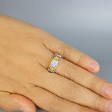 Solid Gold Moonstone Caterina Ring