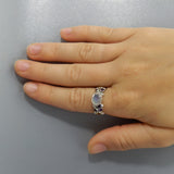 Silver Moonstone Caterina Ring
