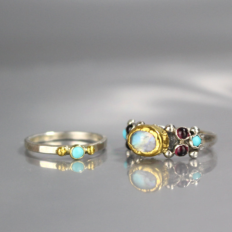 Caterina Ring and Turquoise Ring Set