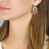Labradorite Pearls Cherkes earrings
