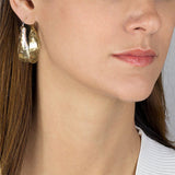 Gold Filled Chunky Hoop Earrings