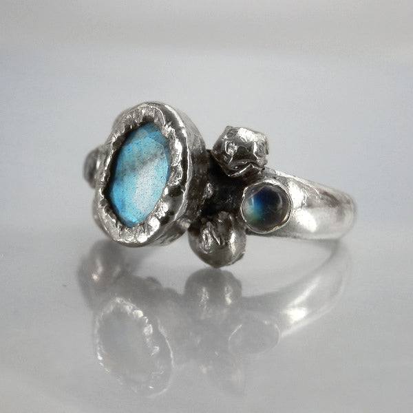 Sterling Silver Labradorite Helena Ring