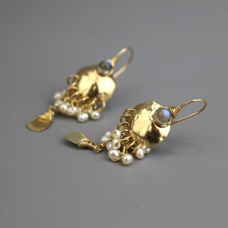 Matte Gold Earrings/ South Indian Earrings/ Kemp Earrings/temple Earrings/  Indian Wedding Jewelry/ Temple Jewelry/amrapiali Inspired - Etsy