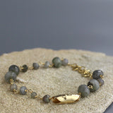 Gold Filled Labradorite Chain Bracelet