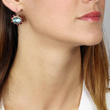 Citrine Labradorite Mandala Earrings