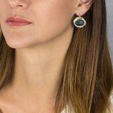 Labradorite Pearl Mandala Earrings