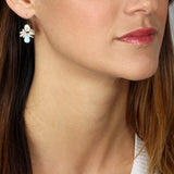 Mother of Pearl Keshi Pearl Opalite Bee earrings