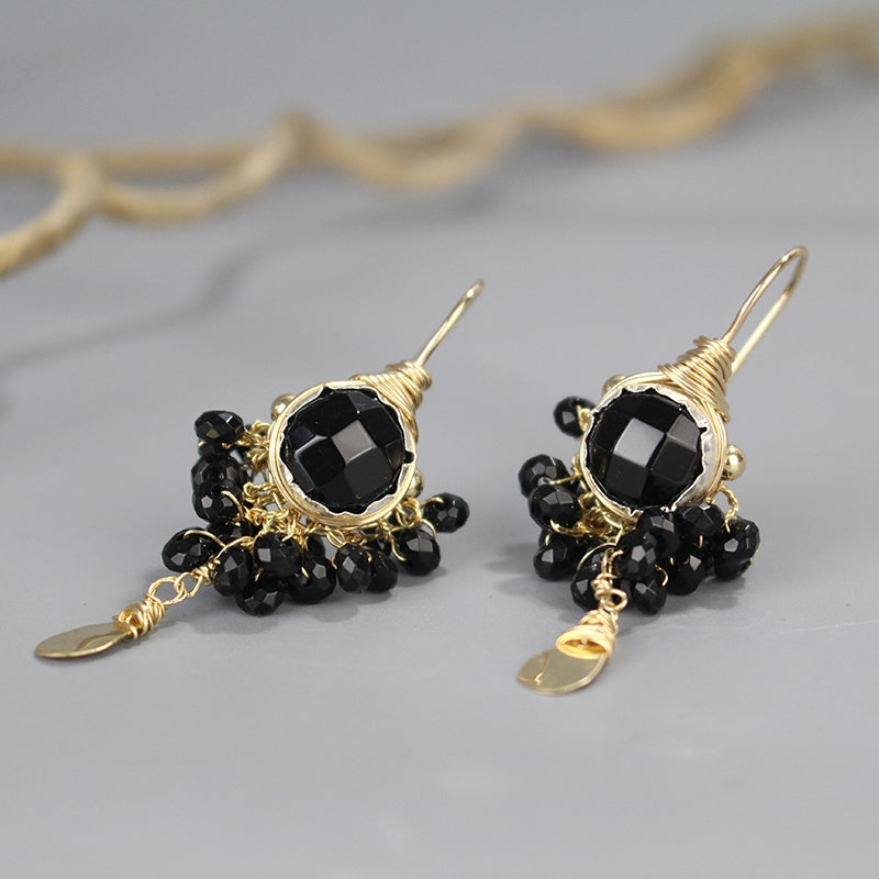 Onyx Goddess Earrings
