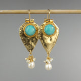 Blue Amazonite Protection Earrings
