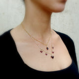Garnet Layered Necklace