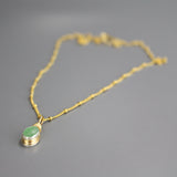 Dainty Gemstone Pendant Necklace