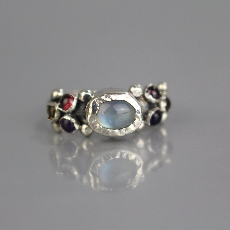 Silver Moonstone Caterina Ring