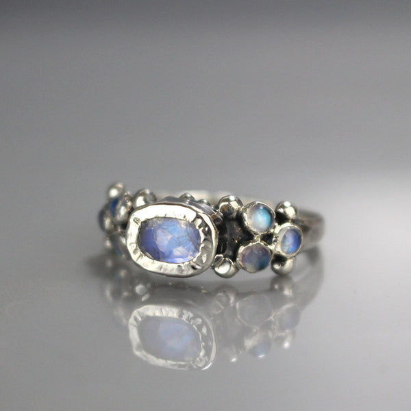 Sterling Silver Moonstone Caterina Ring