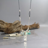 Silver Gemstone Spirtual Flow Necklace