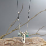 Silver Gemstone Spirtual Flow Necklace