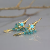 Small Turquoise Goddess Earrings