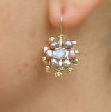 Small Mandala - Labradorite & Pink Pearls